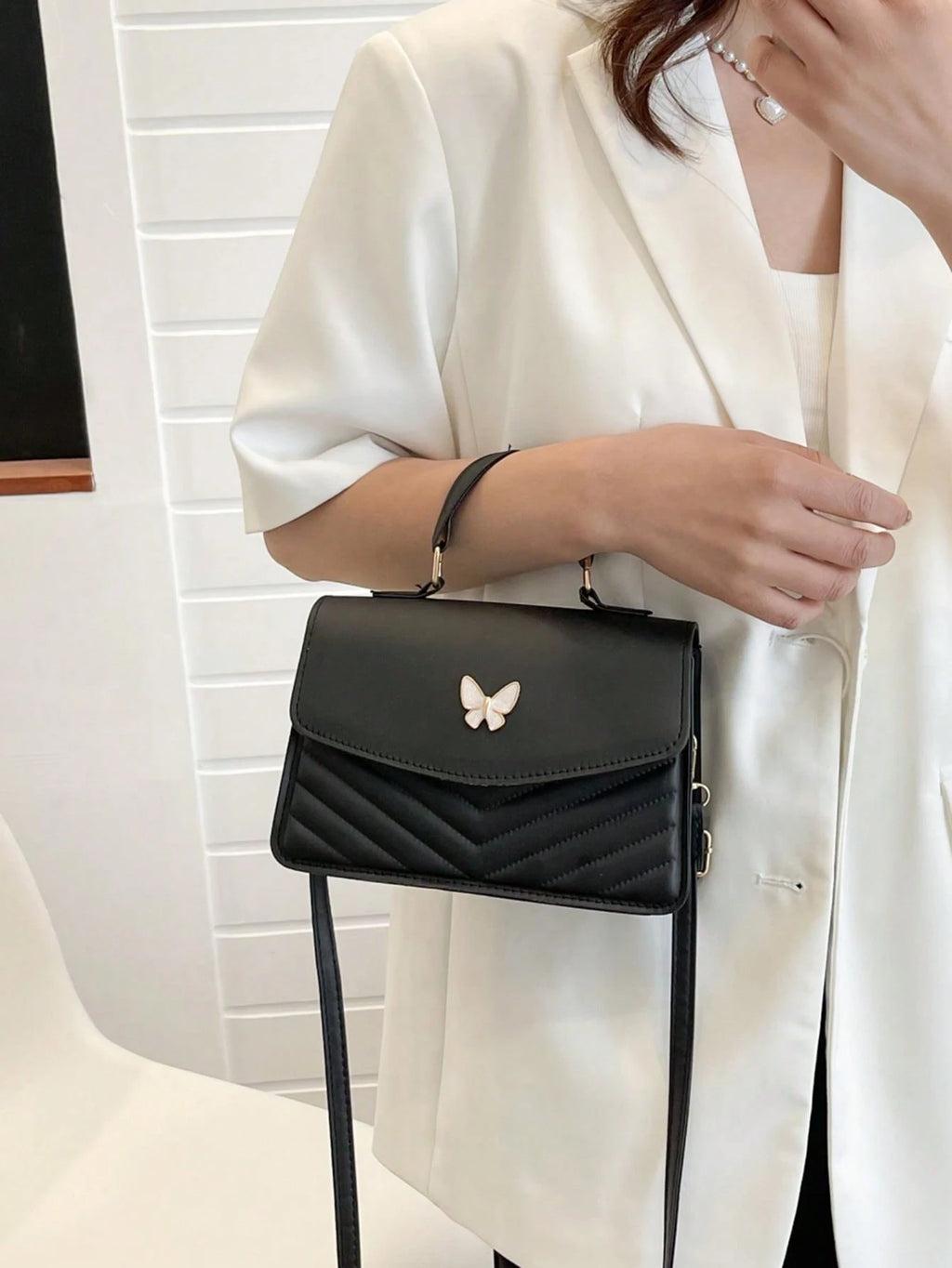 Vellorabags™  PU Versatile and Fashionable Portable Small Square Bag Single Shoulder Crossbody Bag Luxury Designer Handbag Bolsas De Mujer