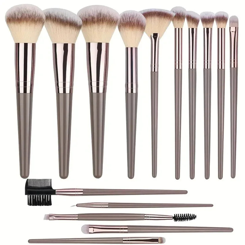 Vellorabags™ 3-20Pcs Premium Makeup Brushes Set Soft Fluffy Beauty Cosmetic Foundation Makeup Brush Eyeshadow Blush Kabuki Make Up Tools