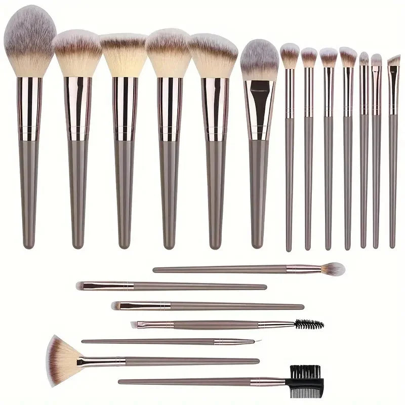 Vellorabags™ 3-20Pcs Premium Makeup Brushes Set Soft Fluffy Beauty Cosmetic Foundation Makeup Brush Eyeshadow Blush Kabuki Make Up Tools