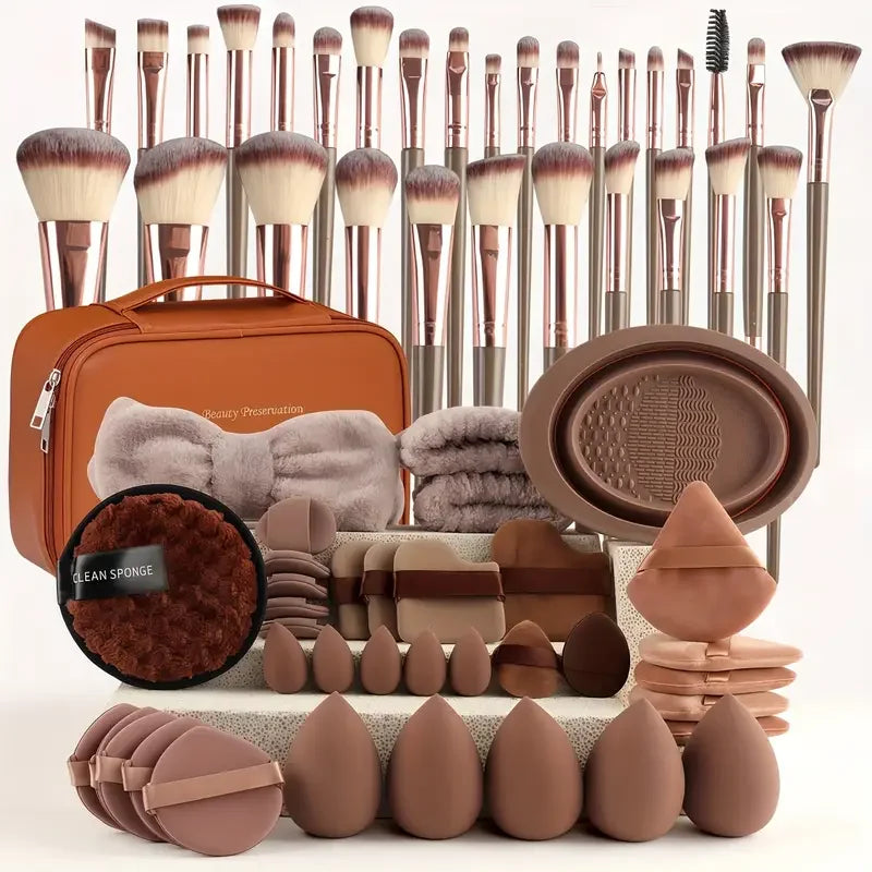 Vellorabags™ 3-20Pcs Premium Makeup Brushes Set Soft Fluffy Beauty Cosmetic Foundation Makeup Brush Eyeshadow Blush Kabuki Make Up Tools
