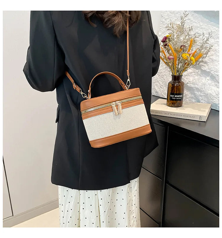Vellorabags™ Fashion Round Bucket Bags For Women's  Casual Ladies Handbags