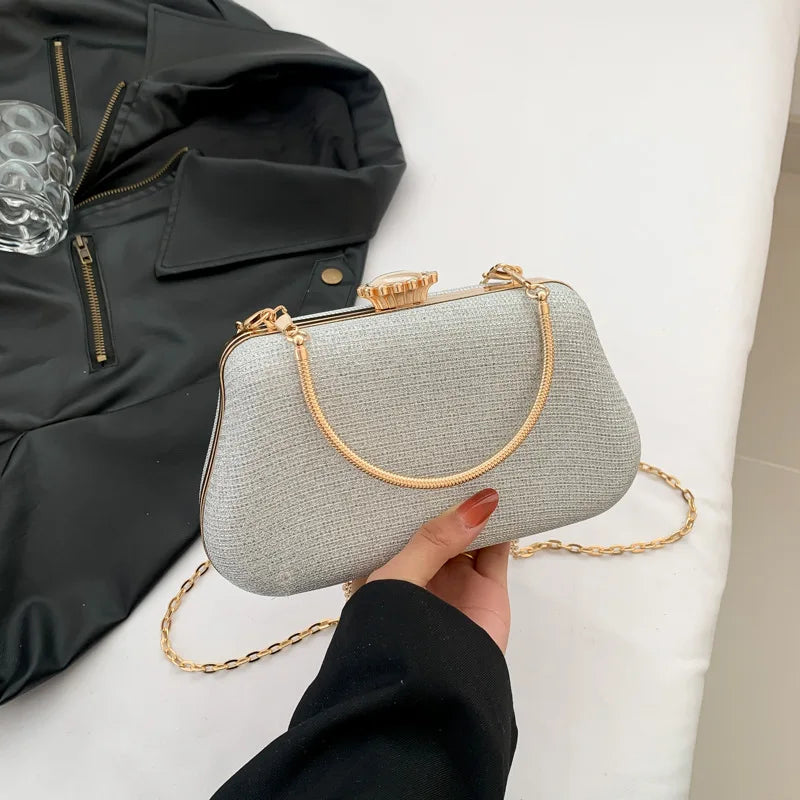 Vellorabags™ Luxury High Design Women Evening Bag Brand Party Banquet Glitter Bag for Ladies Wedding Clutch Handbag Shoulder Bag Chain Bolsas