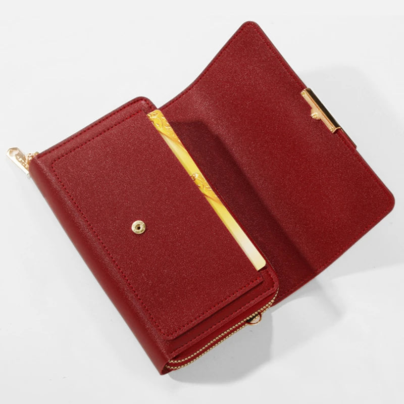 Vellorabags™ Women's Wallet Korean Handbag Multi Card Large Capacity Casual Shoulder Bag Mobile Phone Packet Fashion New Style
