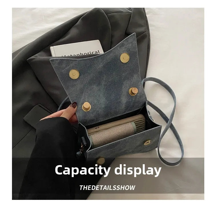 Vellorabags™ Women's Shoulder Bag Pure Color Trendy Crossbody Bag Simple Casual Diagonal Bag Small Square Bags for Autumn bolsos