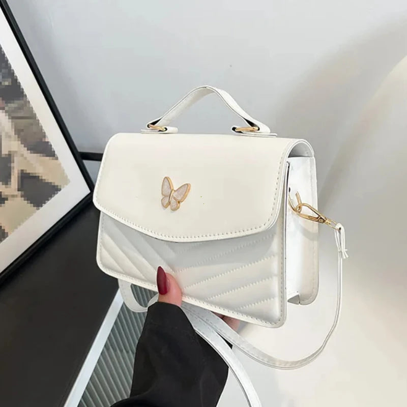 Vellorabags™  PU Versatile and Fashionable Portable Small Square Bag Single Shoulder Crossbody Bag Luxury Designer Handbag Bolsas De Mujer