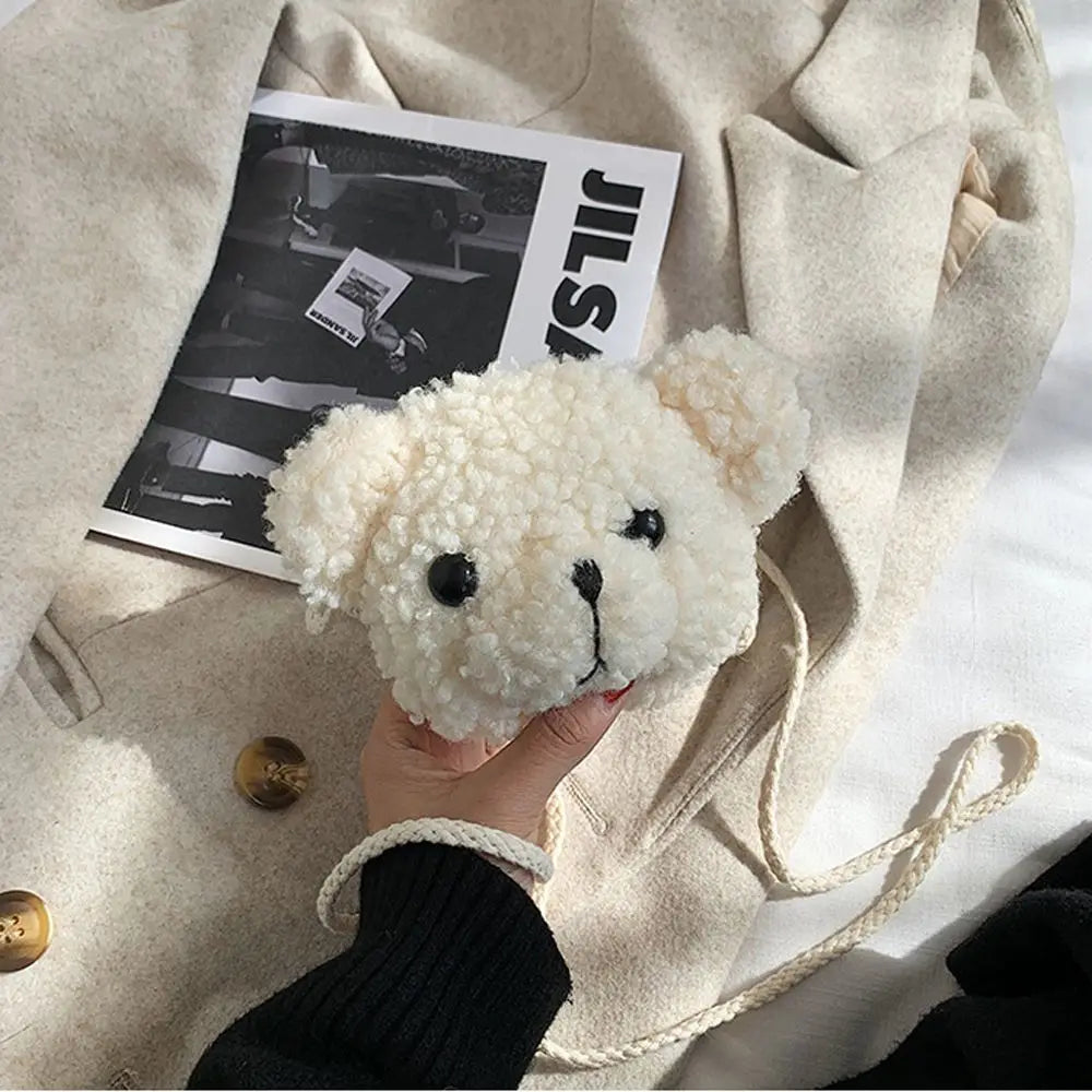 Vellorabags™ Bags Cartoons Animals Messenger Bag  Bear Shoulder Bag Diagonal Women Bag Smile Bear  Bag  Purses