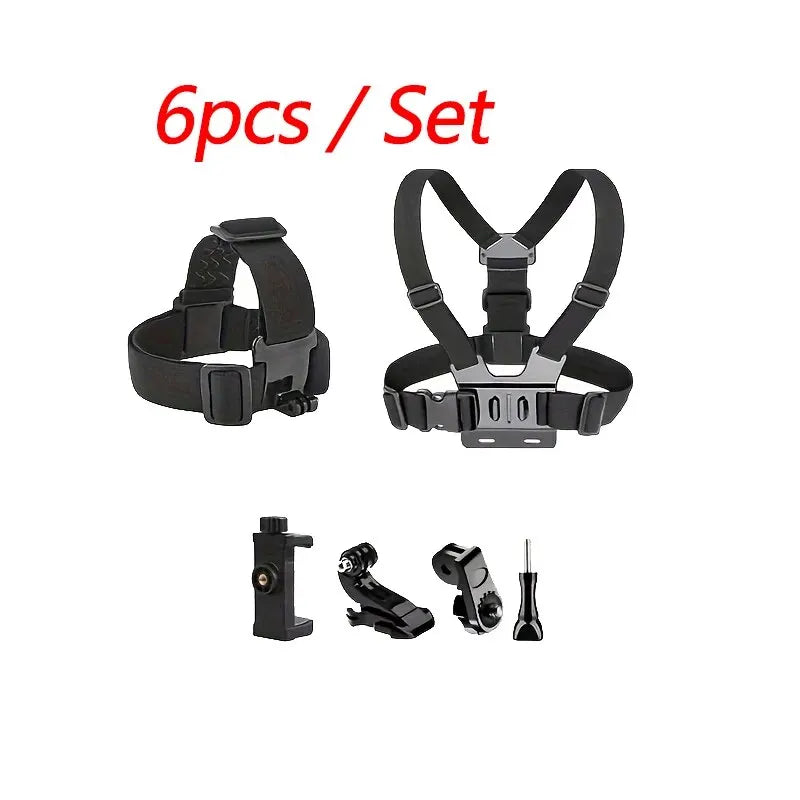 Vellorabags™ Mobile Phone Head Chest Strap Harness Mount Holder Kit