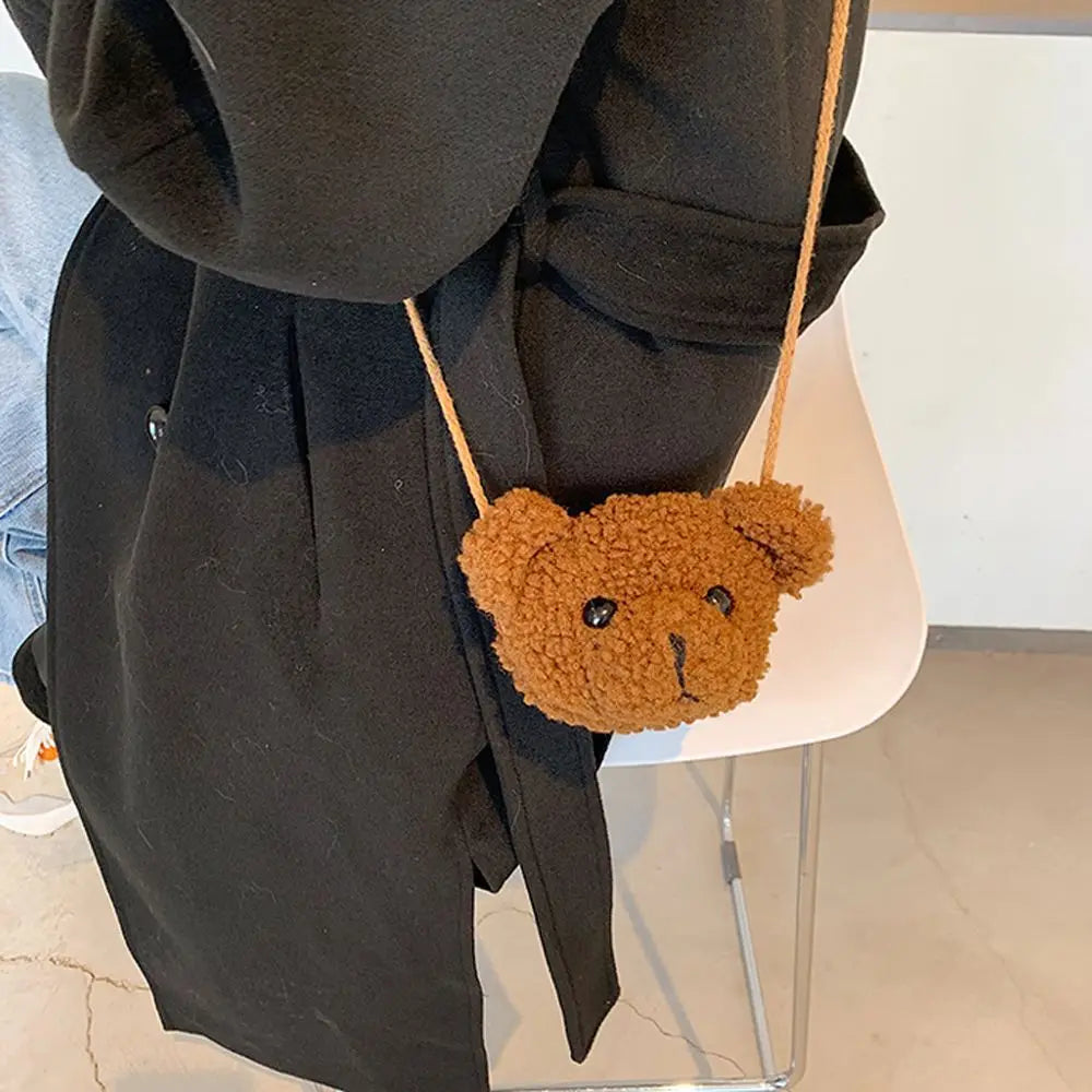 Vellorabags™ Bags Cartoons Animals Messenger Bag  Bear Shoulder Bag Diagonal Women Bag Smile Bear  Bag  Purses