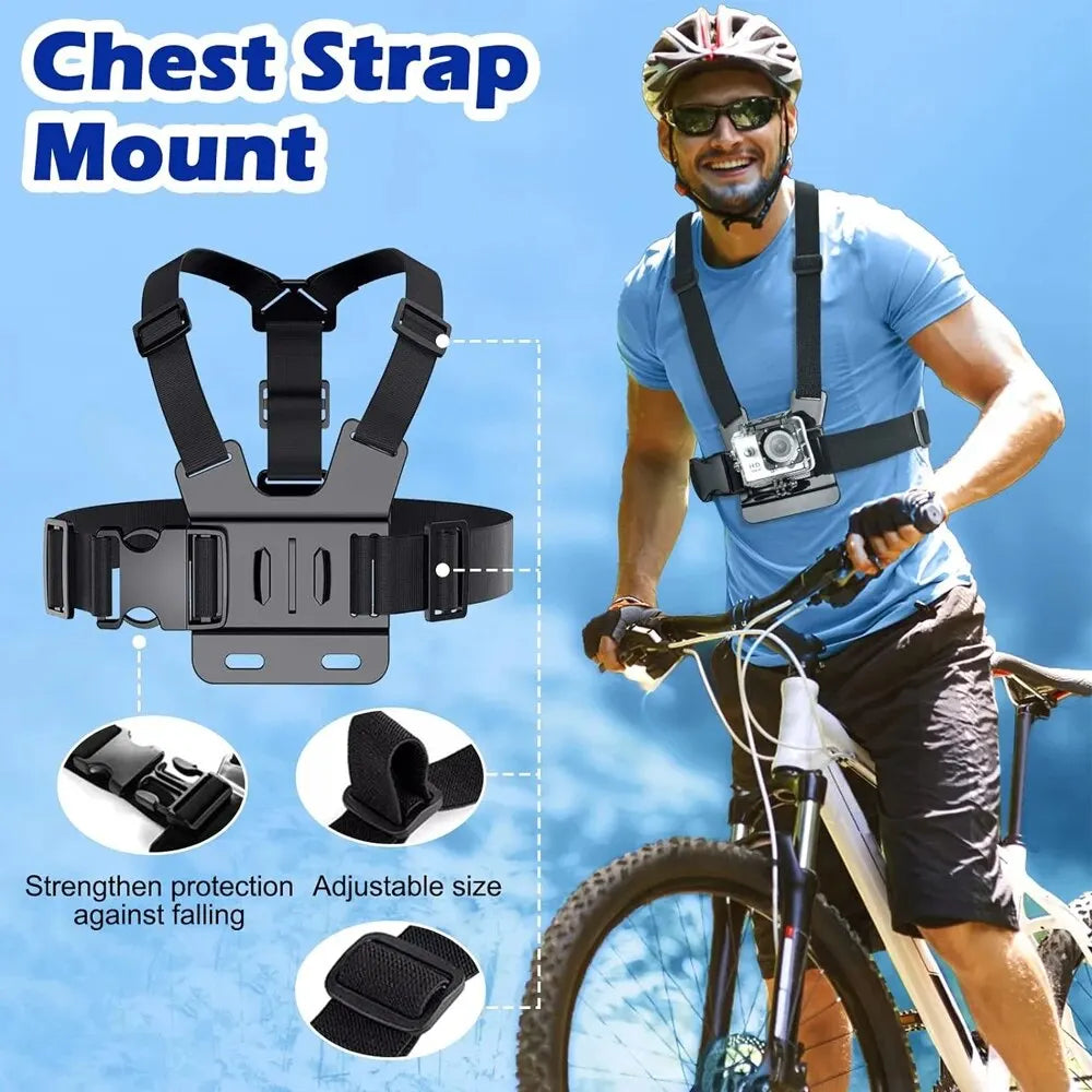 Vellorabags™ Mobile Phone Head Chest Strap Harness Mount Holder Kit