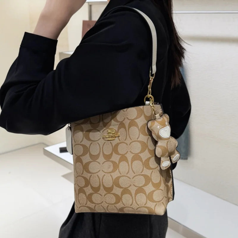 Vellorabags™ Fashionable style, elegant and luxurious handbag in the shape of a bucket, versatile and suitable for all occasions, single-shou