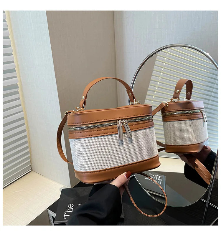 Vellorabags™ Fashion Round Bucket Bags For Women's  Casual Ladies Handbags