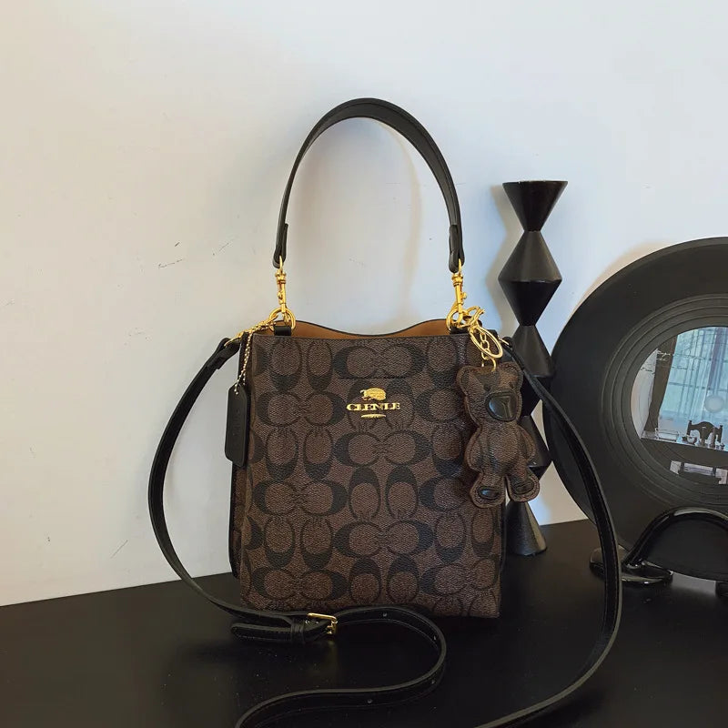 Vellorabags™ Fashionable style, elegant and luxurious handbag in the shape of a bucket, versatile and suitable for all occasions, single-shou