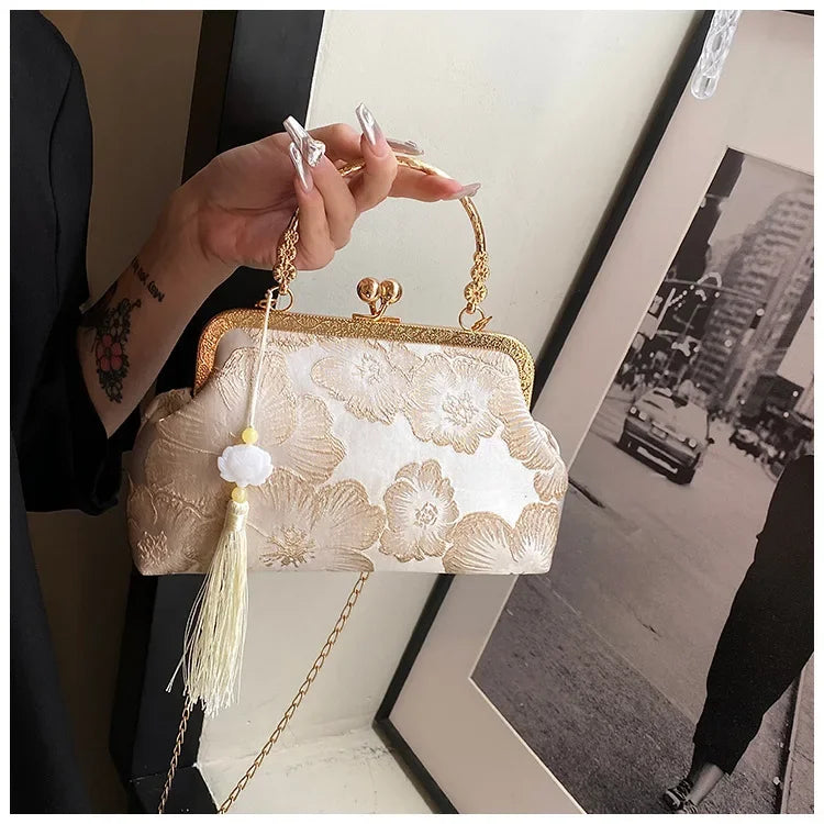 Vellorabags™ Luxury High Design Women Evening Bag Brand Party Banquet Glitter Bag for Ladies Wedding Clutch Handbag Shoulder Bag Chain Bolsas