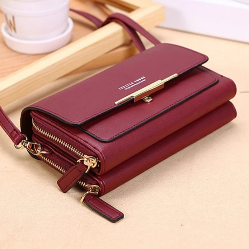 Vellorabags™ Women's Wallet Korean Handbag Multi Card Large Capacity Casual Shoulder Bag Mobile Phone Packet Fashion New Style