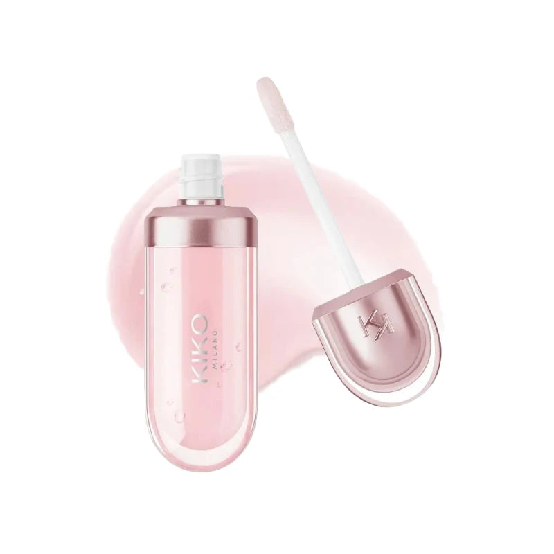 Vellorabags™ Original Kiko 3D Mirror Lip Glaze Waterproof Non Fading and Non Stick Cup Gentle Bean Paste Color Fine Shiny Point Charm Red