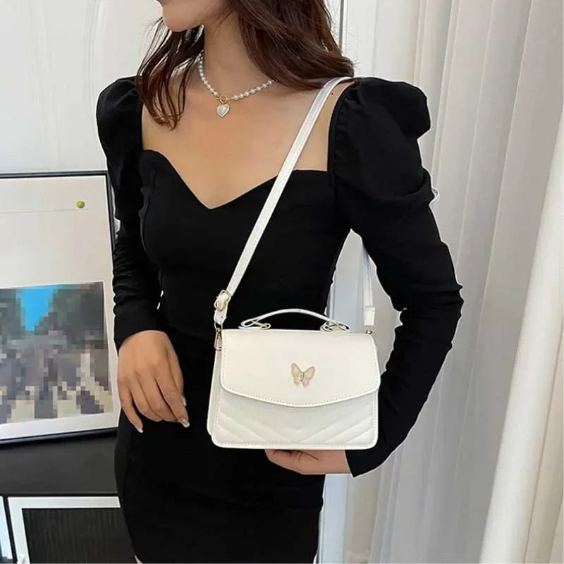 Vellorabags™  PU Versatile and Fashionable Portable Small Square Bag Single Shoulder Crossbody Bag Luxury Designer Handbag Bolsas De Mujer