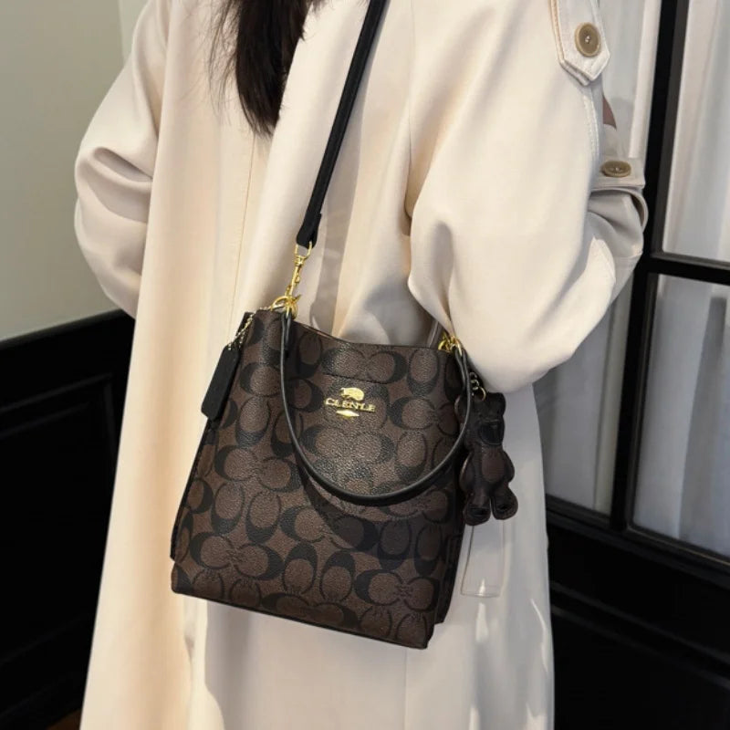 Vellorabags™ Fashionable style, elegant and luxurious handbag in the shape of a bucket, versatile and suitable for all occasions, single-shou