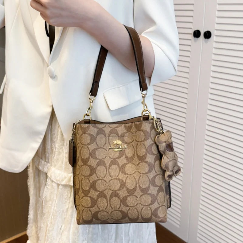 Vellorabags™ Fashionable style, elegant and luxurious handbag in the shape of a bucket, versatile and suitable for all occasions, single-shou