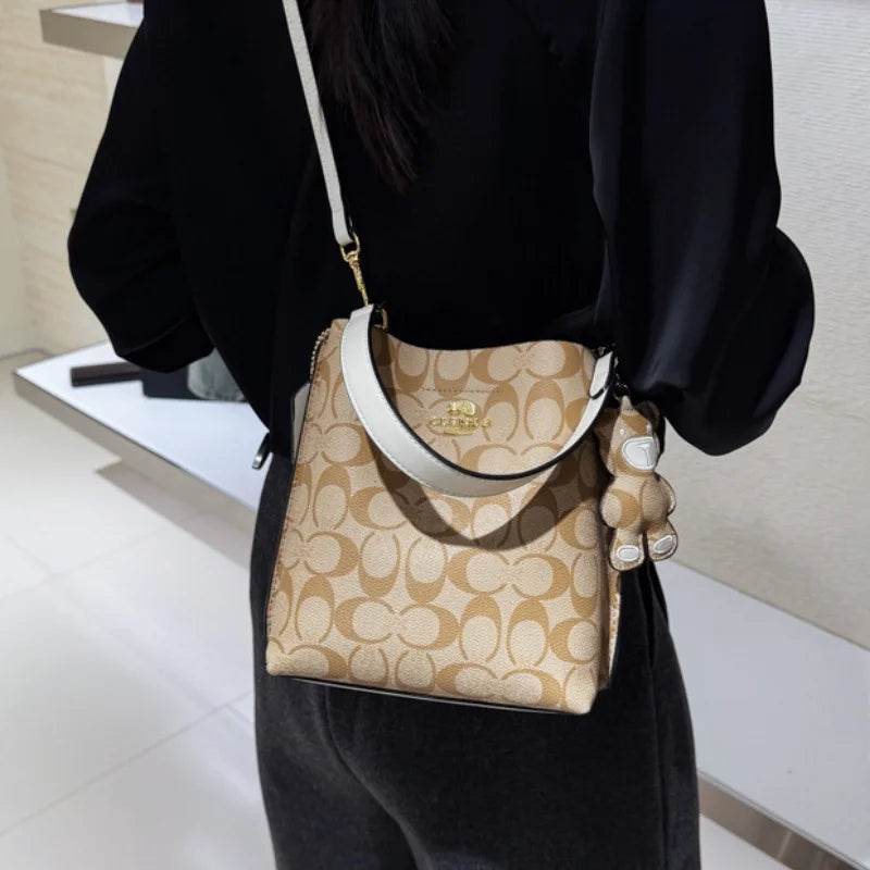 Vellorabags™ Fashionable style, elegant and luxurious handbag in the shape of a bucket, versatile and suitable for all occasions, single-shou