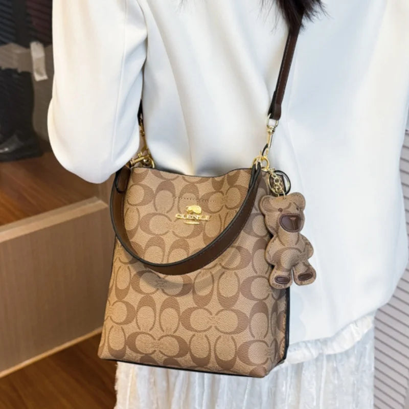 Vellorabags™ Fashionable style, elegant and luxurious handbag in the shape of a bucket, versatile and suitable for all occasions, single-shou