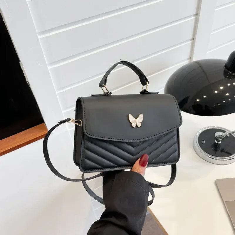 Vellorabags™  PU Versatile and Fashionable Portable Small Square Bag Single Shoulder Crossbody Bag Luxury Designer Handbag Bolsas De Mujer