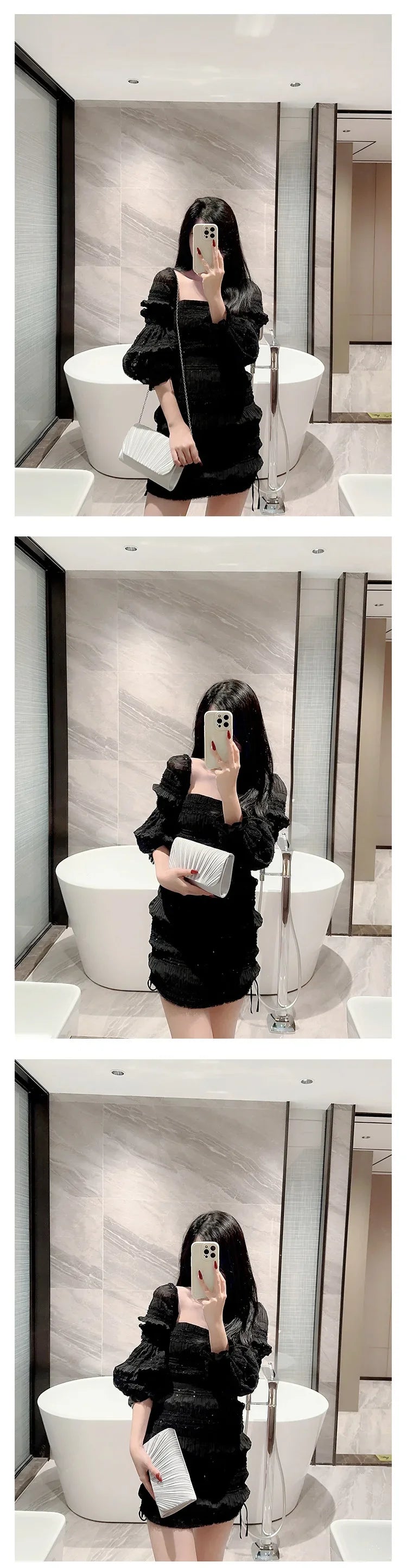 Vellorabags™ Luxury Satin Evening Clutch Bag
