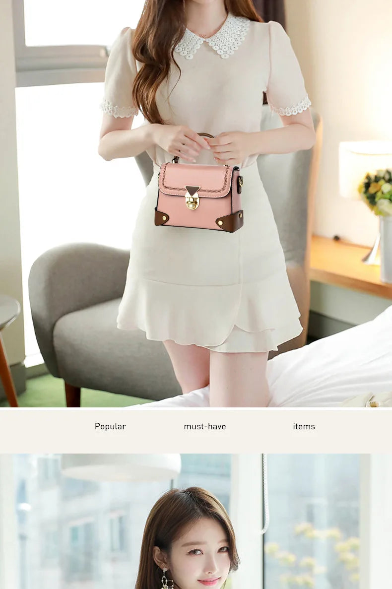Vellorabags™ White/Brown Handbag for Women
