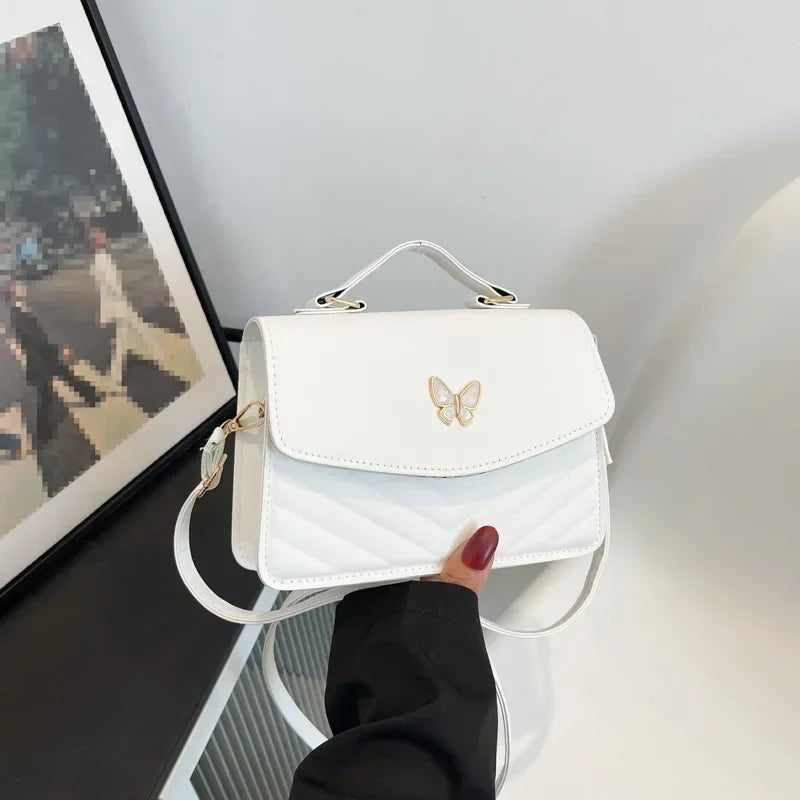 Vellorabags™  PU Versatile and Fashionable Portable Small Square Bag Single Shoulder Crossbody Bag Luxury Designer Handbag Bolsas De Mujer