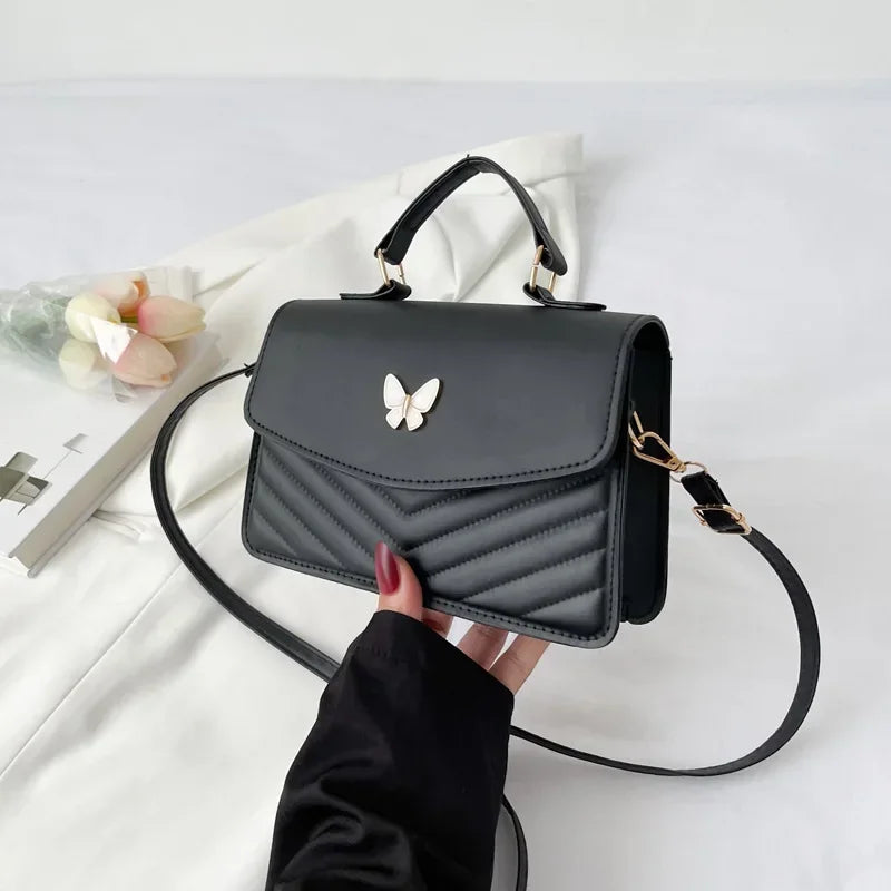 Vellorabags™  PU Versatile and Fashionable Portable Small Square Bag Single Shoulder Crossbody Bag Luxury Designer Handbag Bolsas De Mujer