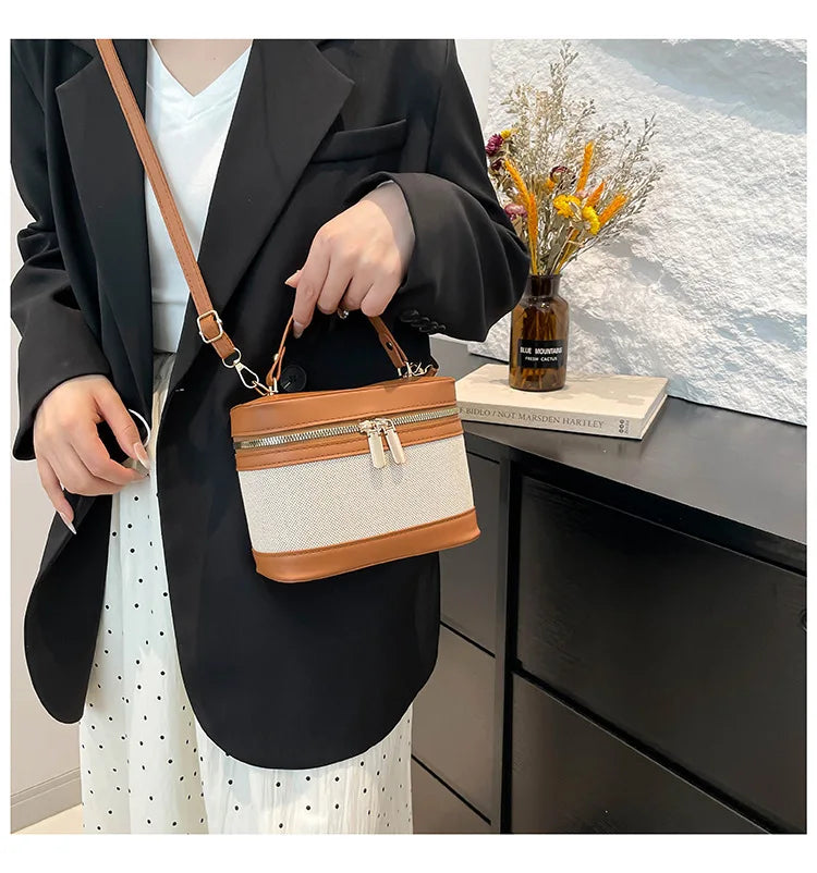 Vellorabags™ Fashion Round Bucket Bags For Women's  Casual Ladies Handbags