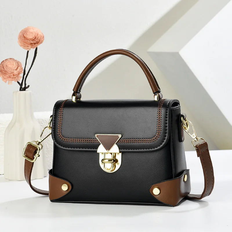 Vellorabags™ White/Brown Handbag for Women