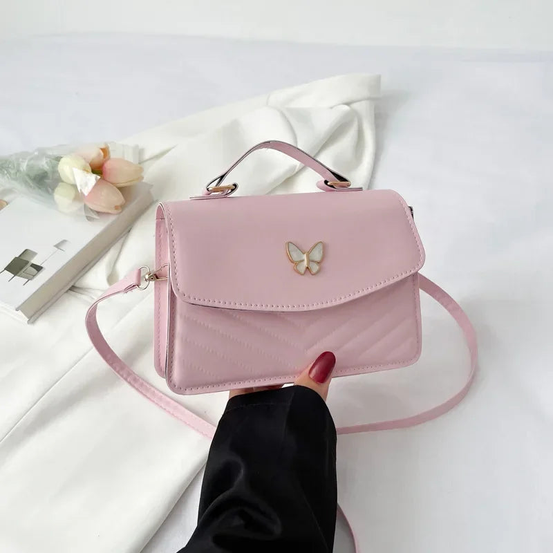 Vellorabags™  PU Versatile and Fashionable Portable Small Square Bag Single Shoulder Crossbody Bag Luxury Designer Handbag Bolsas De Mujer