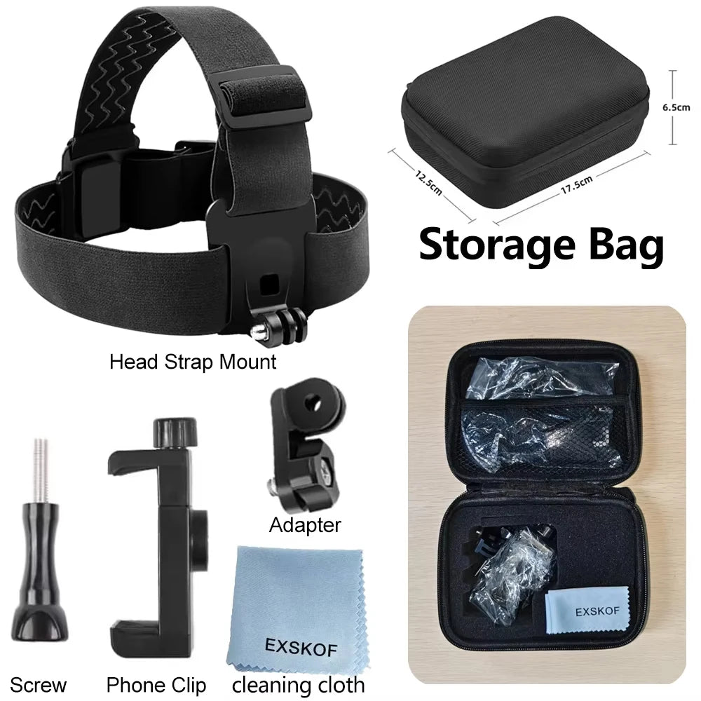 Vellorabags™ Mobile Phone Head Chest Strap Harness Mount Holder Kit