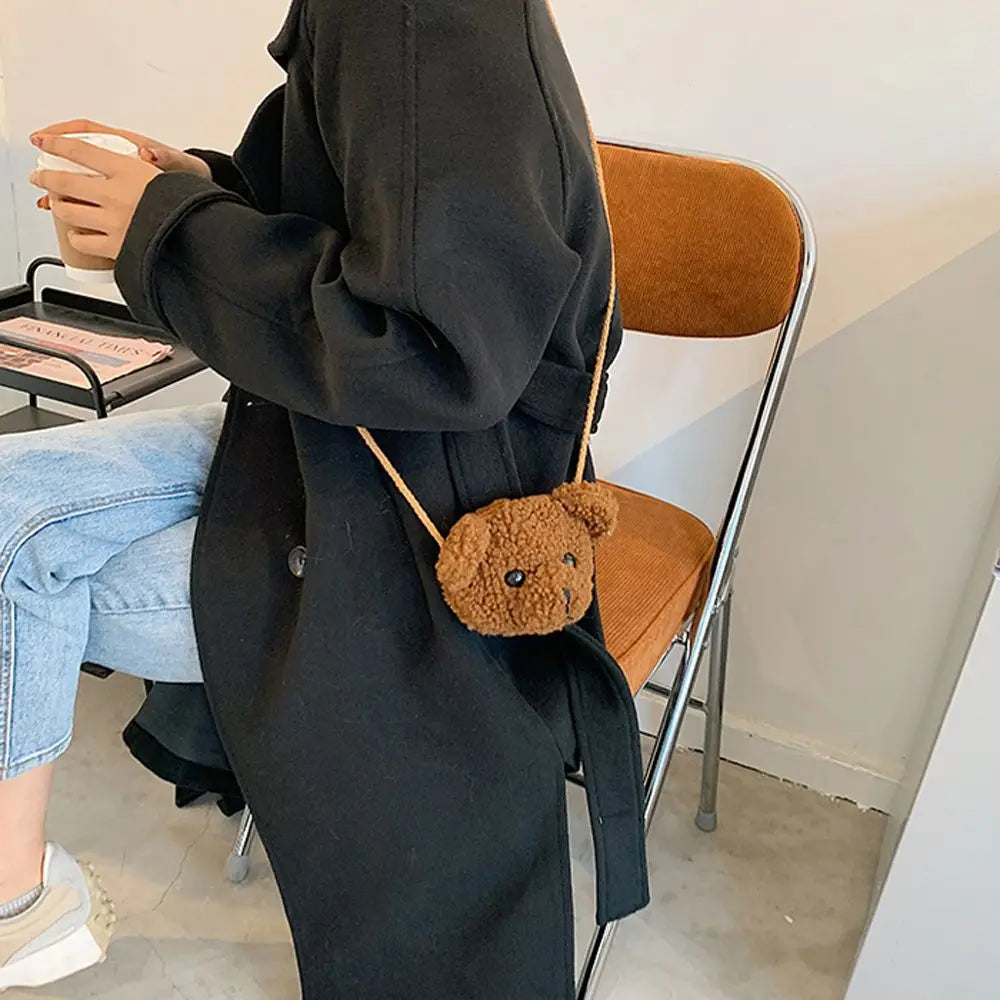 Vellorabags™ Bags Cartoons Animals Messenger Bag  Bear Shoulder Bag Diagonal Women Bag Smile Bear  Bag  Purses