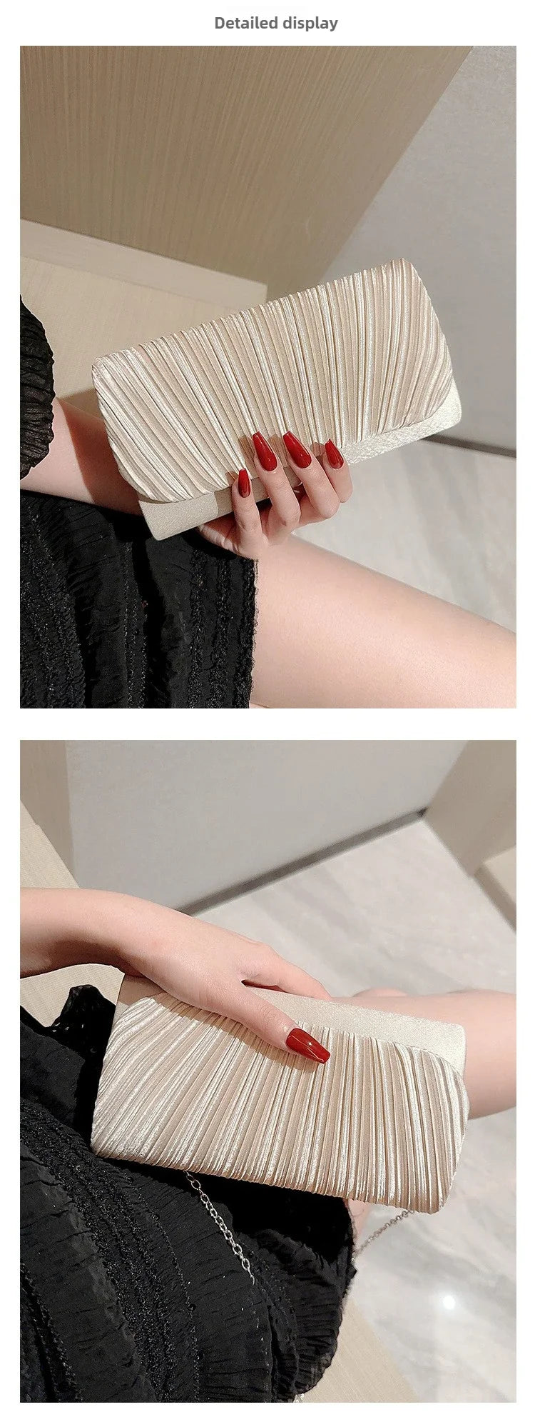Vellorabags™ Luxury Satin Evening Clutch Bag