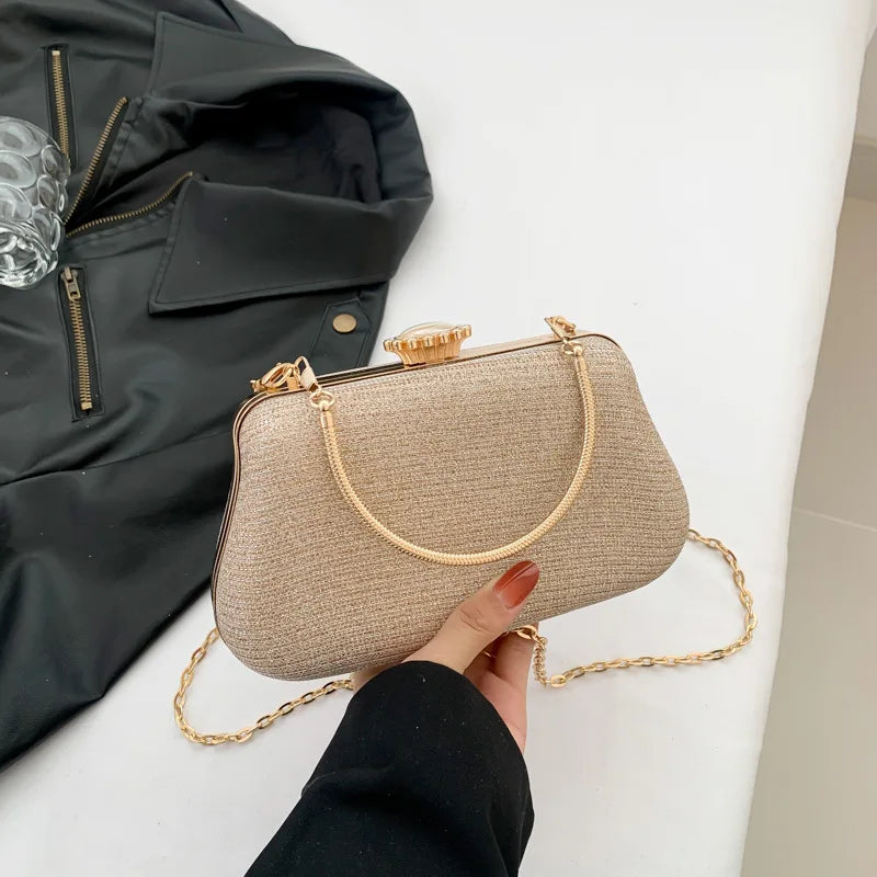 Vellorabags™ Luxury High Design Women Evening Bag Brand Party Banquet Glitter Bag for Ladies Wedding Clutch Handbag Shoulder Bag Chain Bolsas